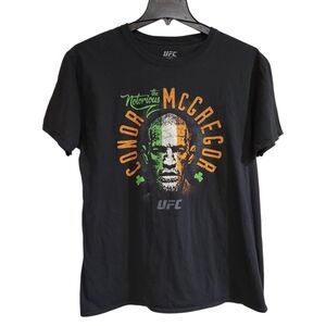 UFC The Notorious Conor McGregor Black Graphic T Shirt Mens Size XL 2021 Logo